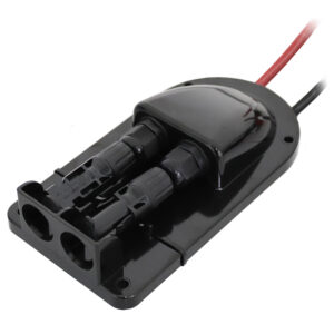 Solar 2 Wire Cable Entry MC-4 Compatible Weatherproof Roof Mount w/ 10 Foot Leads