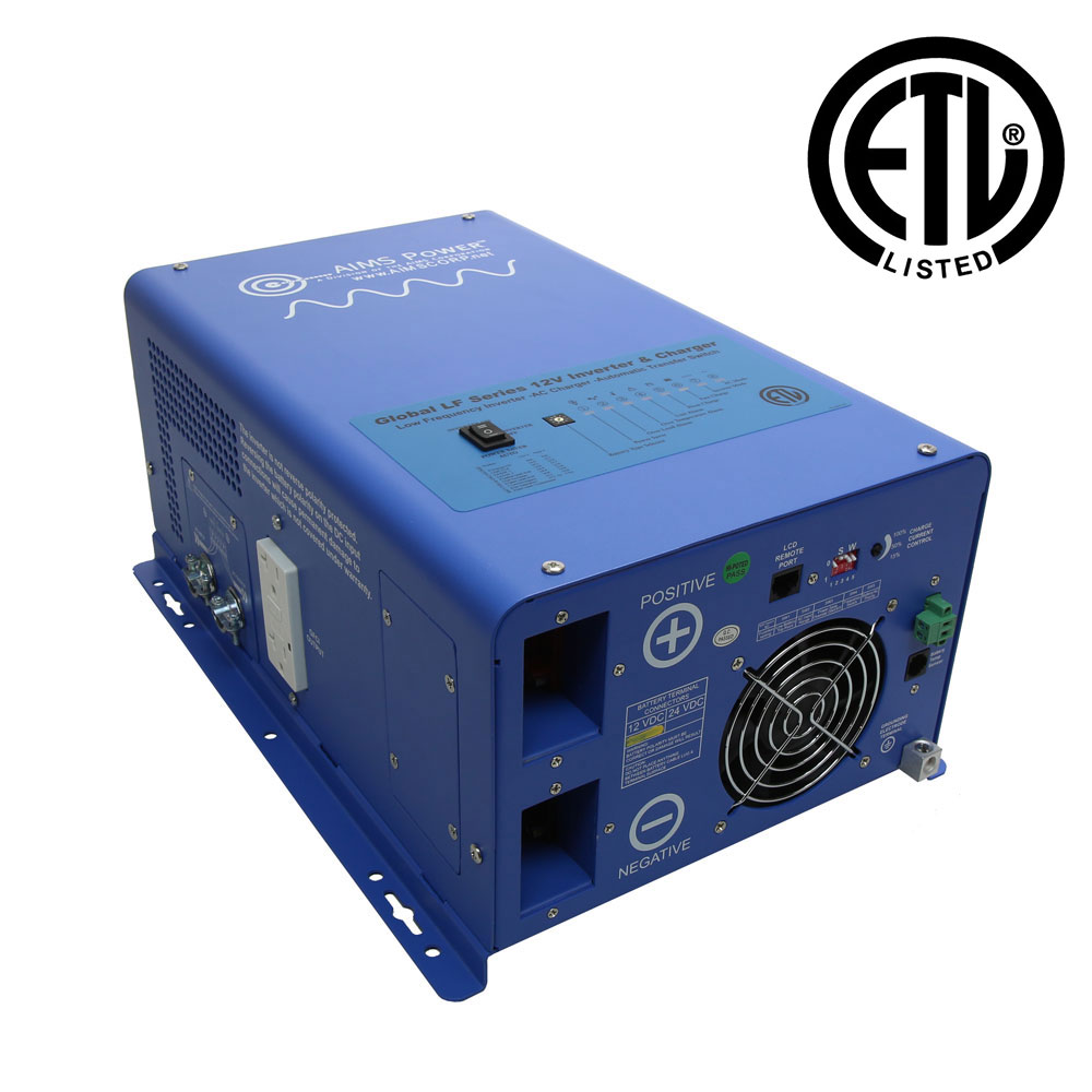 1500 Watt Pure Sine Inverter Charger - UL