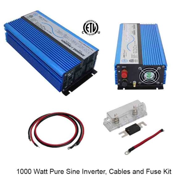 1000 Watt Pure Sine Power Inverter Kit - AIMS Power