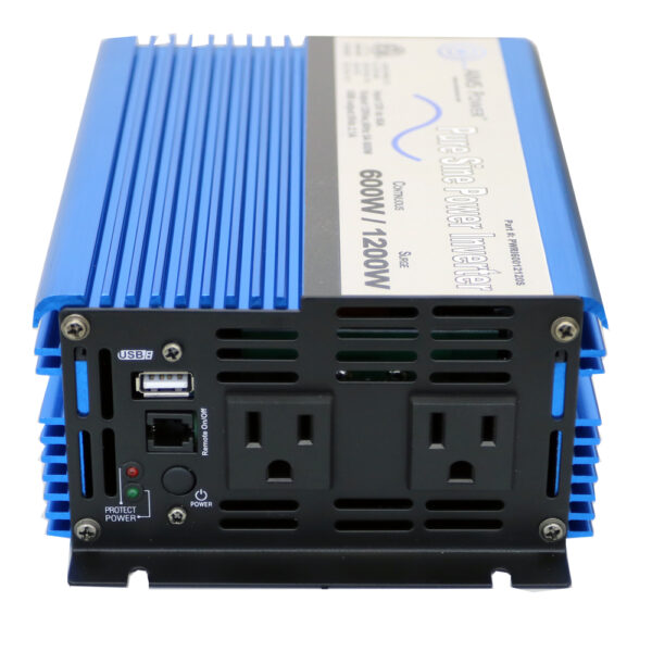 600-Watt 12V Pure Sine Power Inverter Listed to UL 458