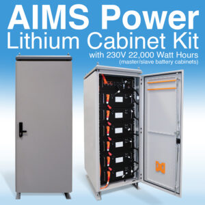 Set - Dual Lithium Battery Cabinets 230VDC |192AMPS | 44,160 Watt Hours!