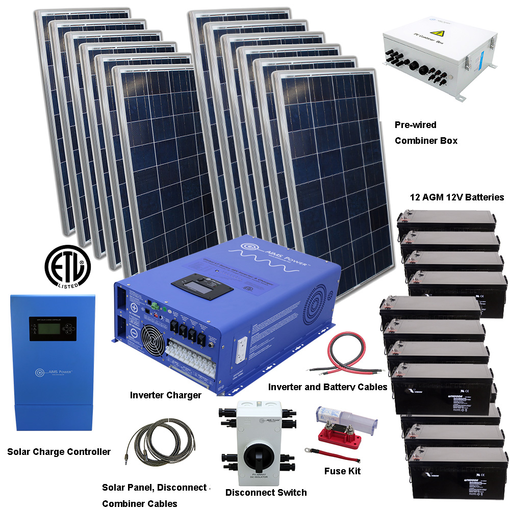 Solar Kit 3960 W Solar | 8000 W Pure Sine Inverter Charger